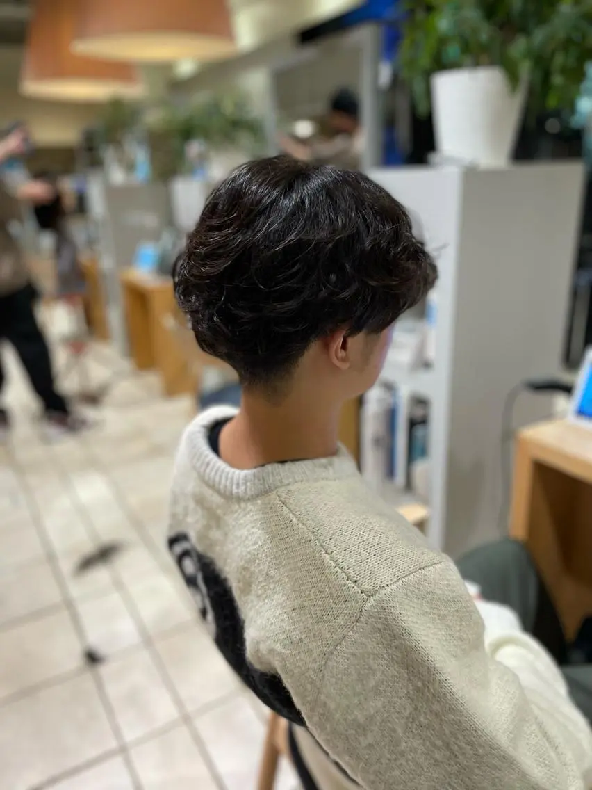 パーマ メンズ メンズパーマ 萩原 琳之祐のヘアスタイル