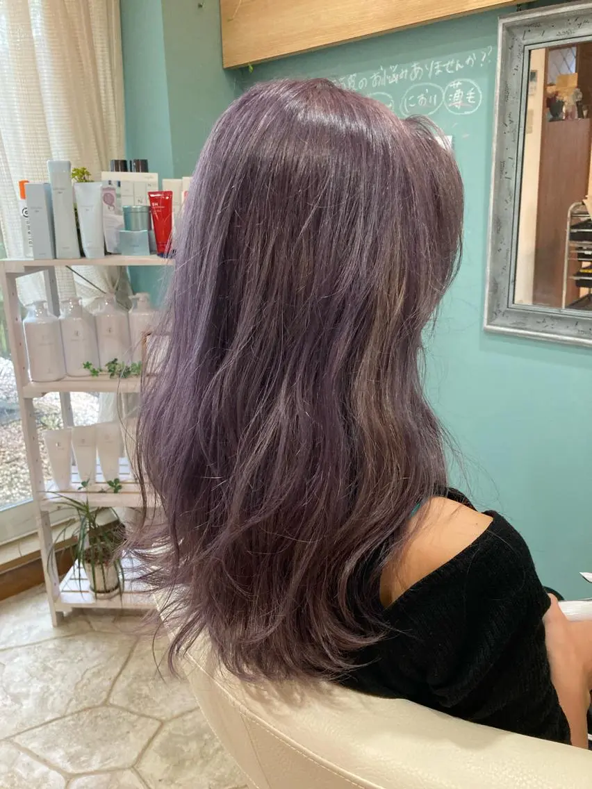 ロング カラー 谷川 穂のヘアスタイル