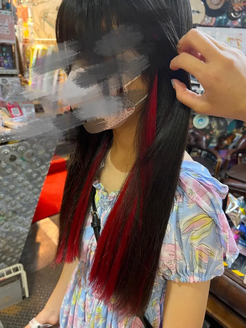 ロング カラー ヘアアレンジ インナーカラー エクステ KOYA ｺﾔのヘアスタイル