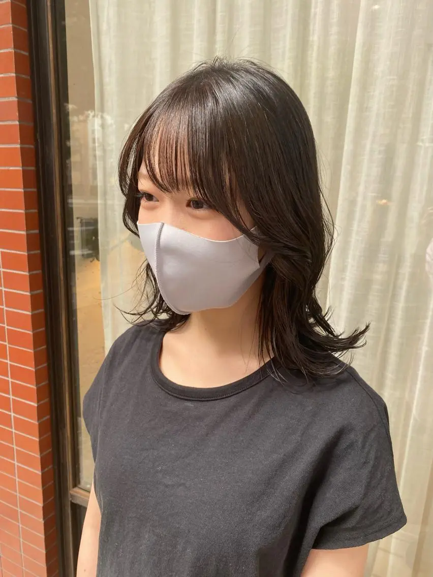 カラー 透明感カラー 関 桃萌果のヘアスタイル