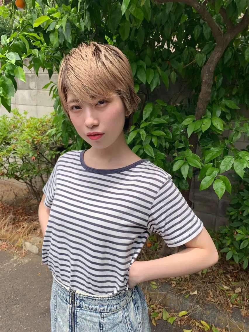 ショート カラー パーマ ヘアアレンジ ネイル マツエク・マツパ 🟤TAP🟤 木曳野　金沢店のヘアスタイル