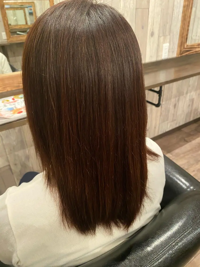 ヘアカラー トリートメント 奥村 奈々加のヘアスタイル