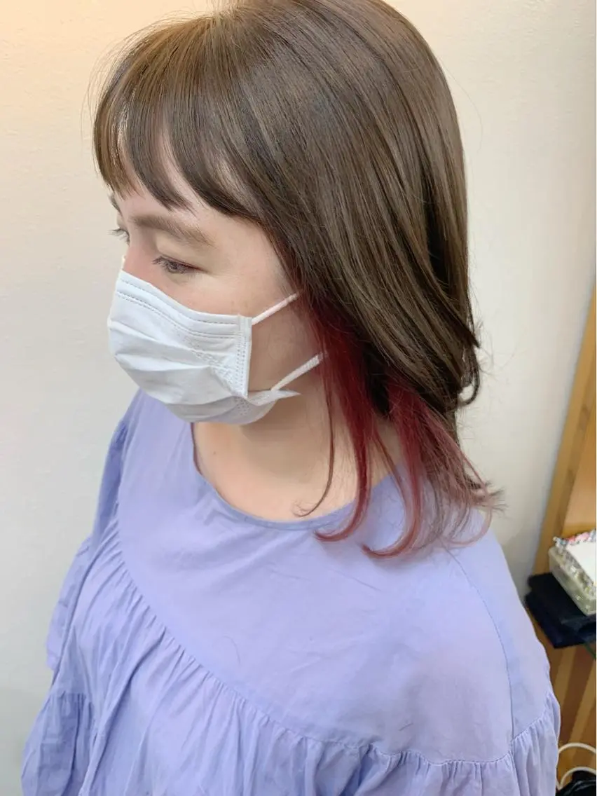 ミディアム hama yukiのヘアスタイル