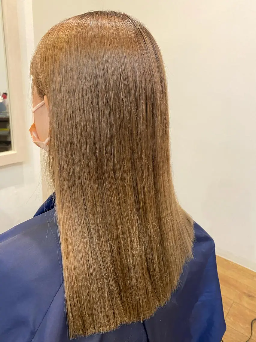 ミディアム カラー ベージュカラー Naoto ☆ number天王寺店のヘアスタイル