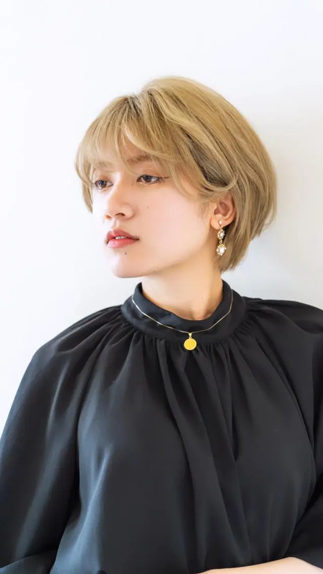 ショート カラー パーマ 北川 泰之のヘアスタイル