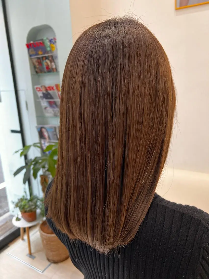 ミディアム カラー パーマ ヘアアレンジ メンズ キッズ ネイル マツエク・マツパ トリートメント 堀井 凌平のヘアスタイル