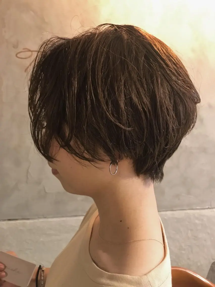 ショート カット ヘアカラー トリートメント ayane⭐️ボブ・ ショート・パーマのヘアスタイル