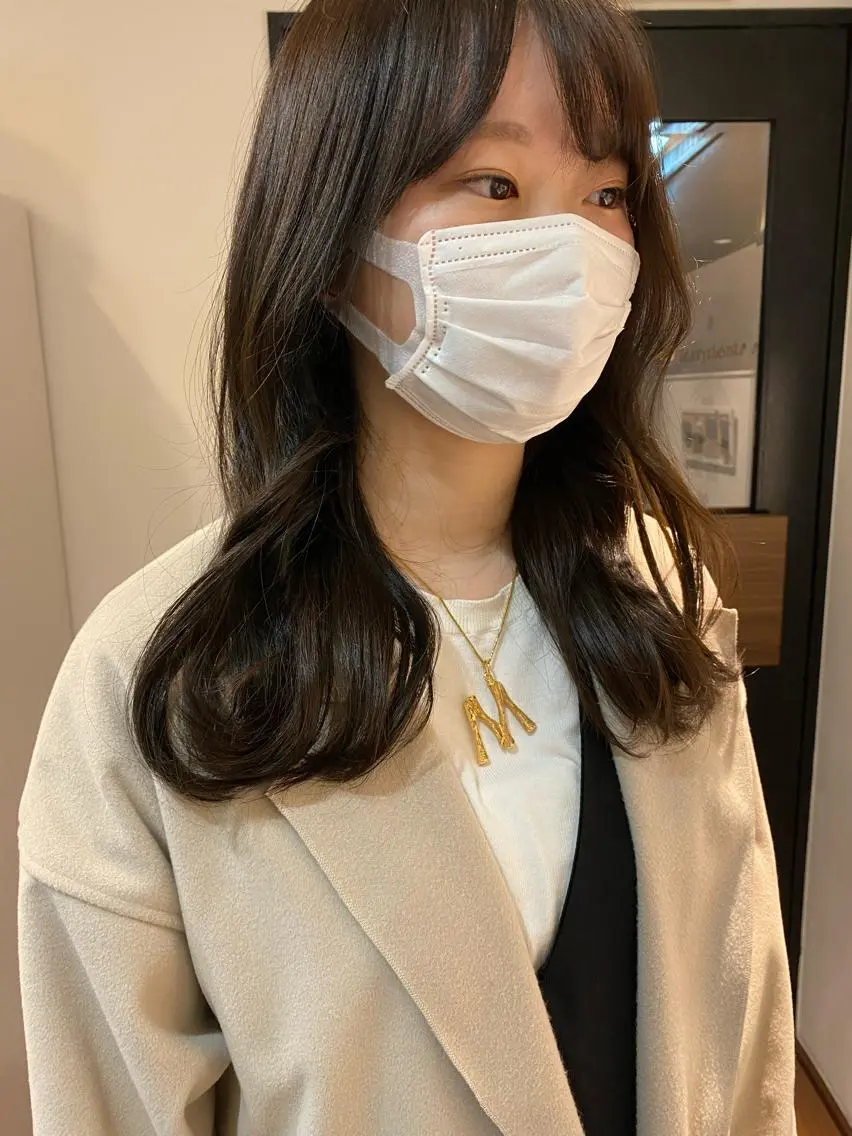 ミディアム カラー ヘアアレンジ MOE /Zina横浜2ndのヘアスタイル