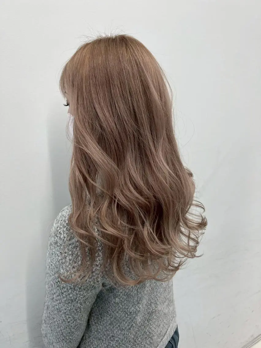 カラー アディクシーカラー アッシュ ブルーカラー ダークアッシュ グレージュ 【公式】amble luxe 中野のヘアスタイル