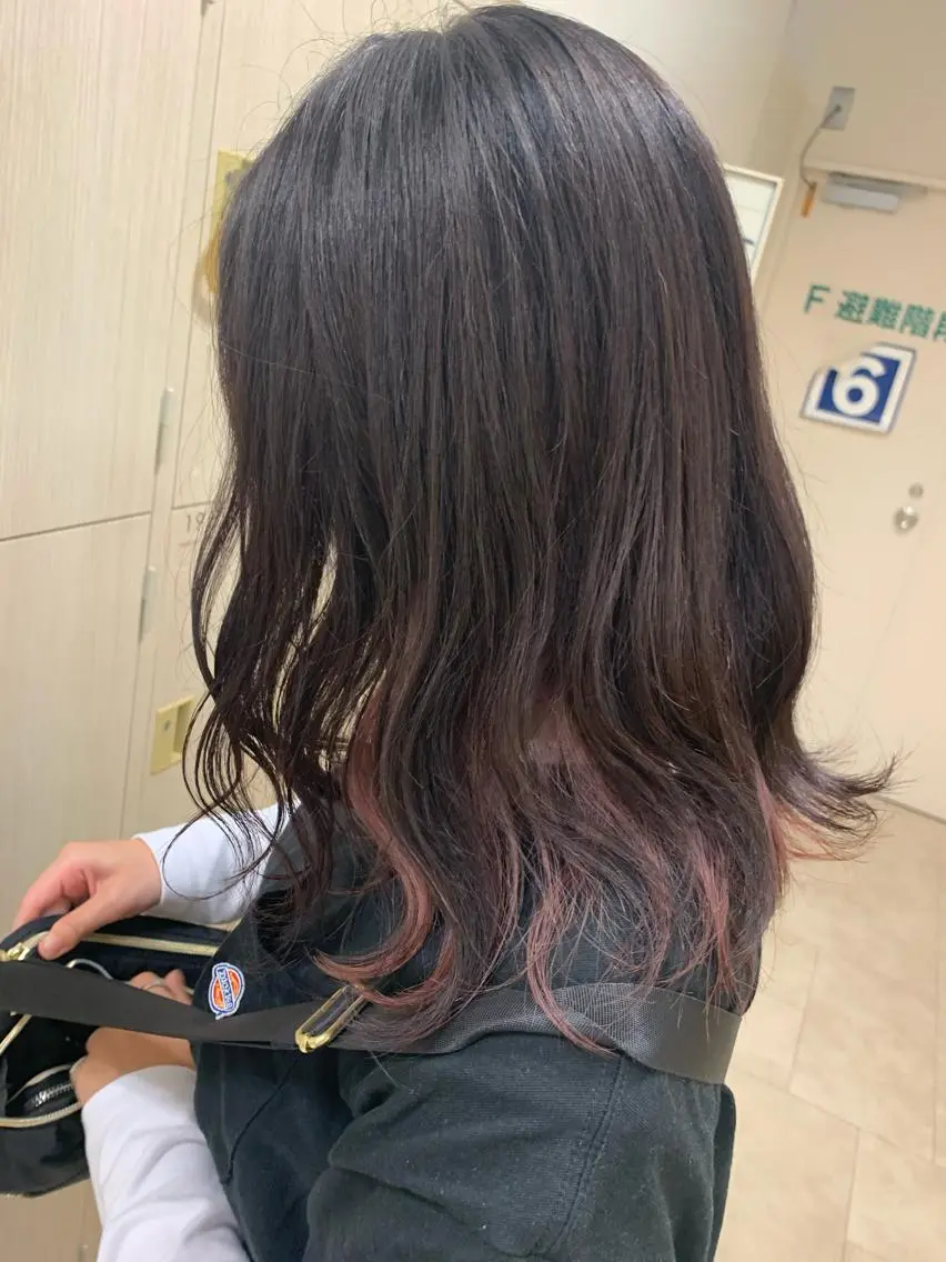 ミディアム カラー 暖色/ブリーチカラー 🎀 M i k uのヘアスタイル
