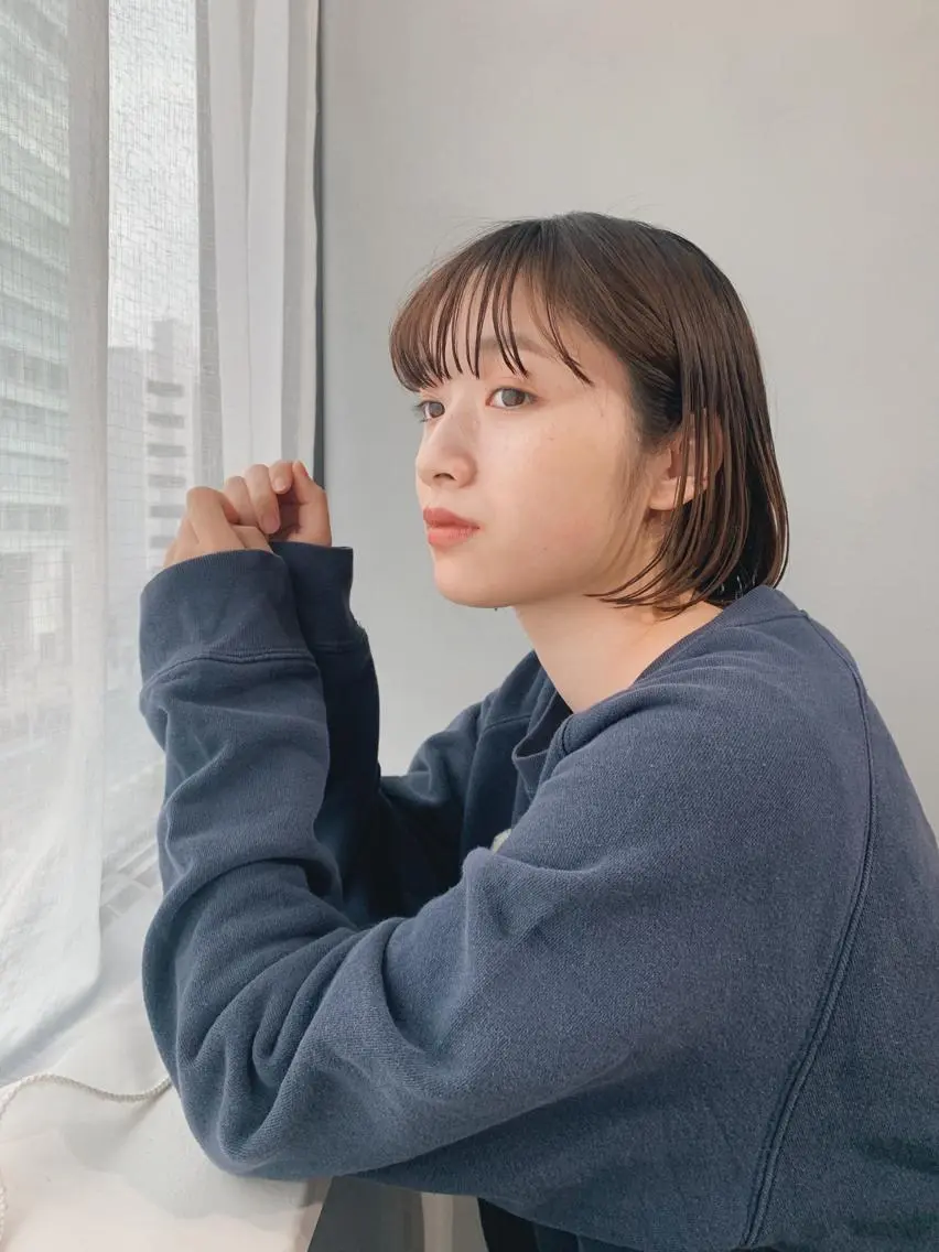 ミディアム カラー パーマ ボブパーマコテ巻き風 パーマNo1深江秀平のヘアスタイル