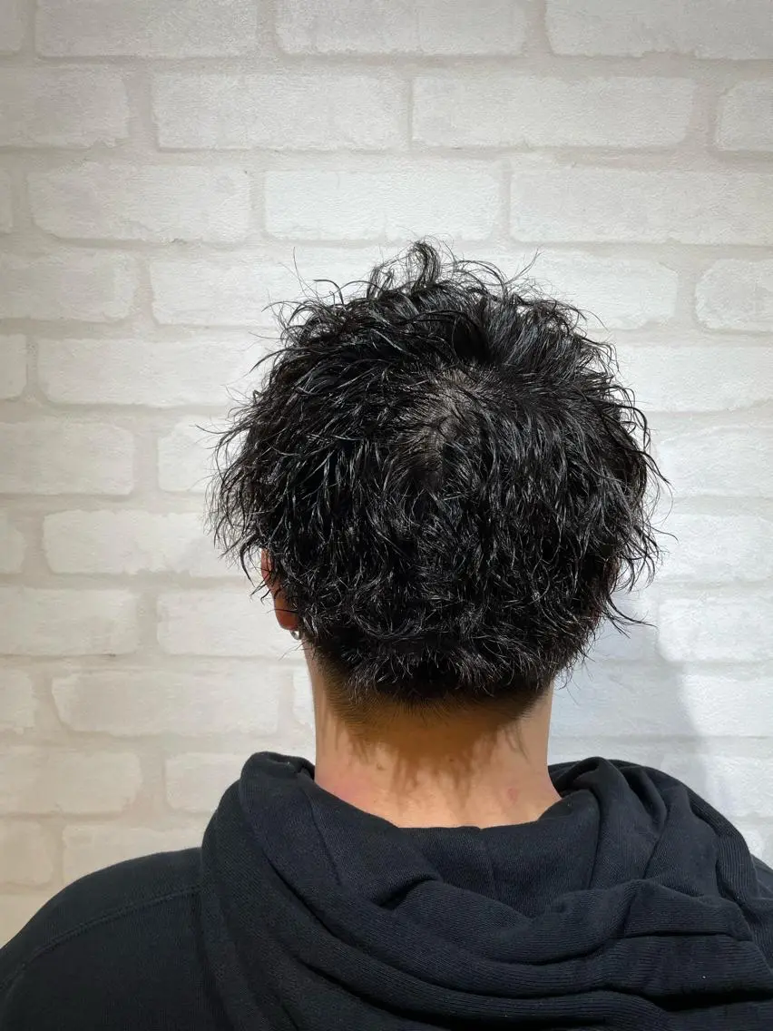 ミディアム パーマ メンズ カット パーマ トリートメント ヘッドスパ 🌞谷川 幸也🌞のヘアスタイル