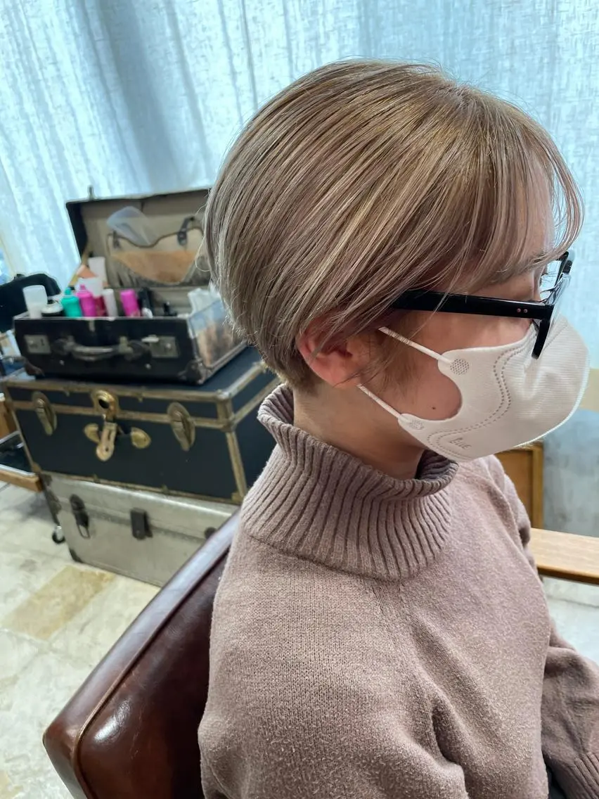 ショート カット ヘアカラー トリートメント ayane⭐️ボブ・ ショート・パーマのヘアスタイル