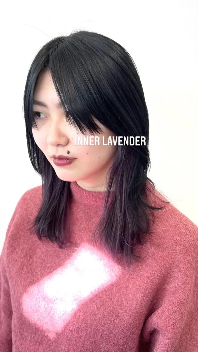 ミディアム カラー ヘアアレンジ ブリーチ ラベンダーカラー ヘアカラー トリートメント HARU//原宿🤍 リピート率NO.1のヘアスタイル