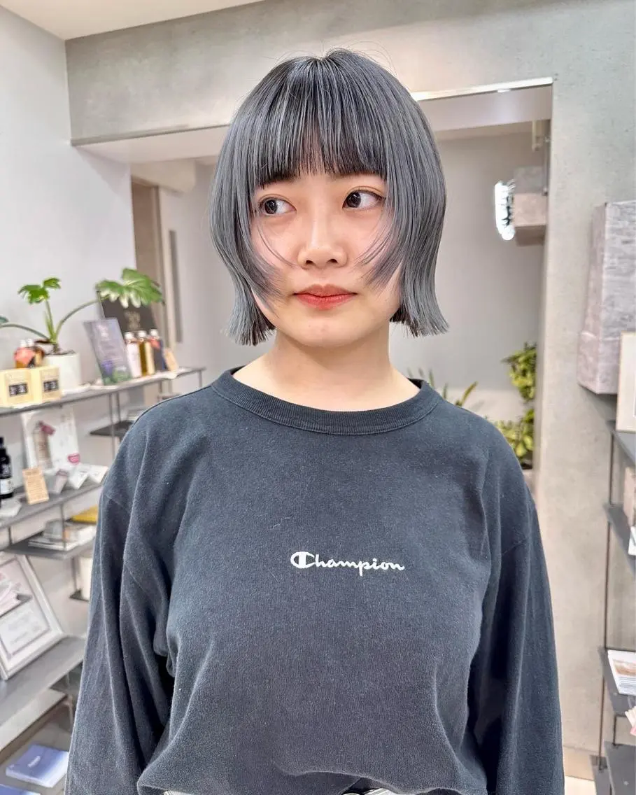 ショート カラー パーマウルフショート 濱田匠のヘアスタイル