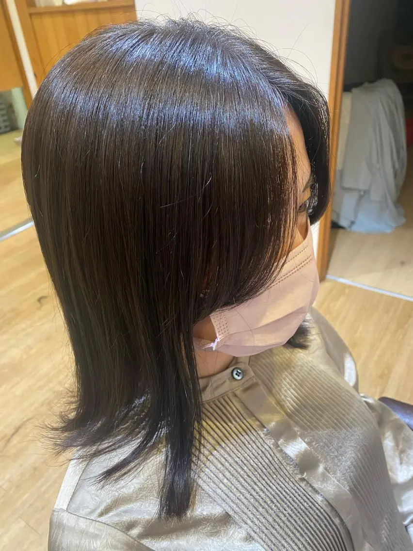 ミディアム 韓国風ヘア 藤 明日香のヘアスタイル