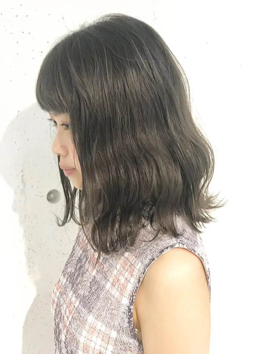 ミディアム 🌱初夏の透け感カ ラー🌱HIDEKAのヘアスタイル