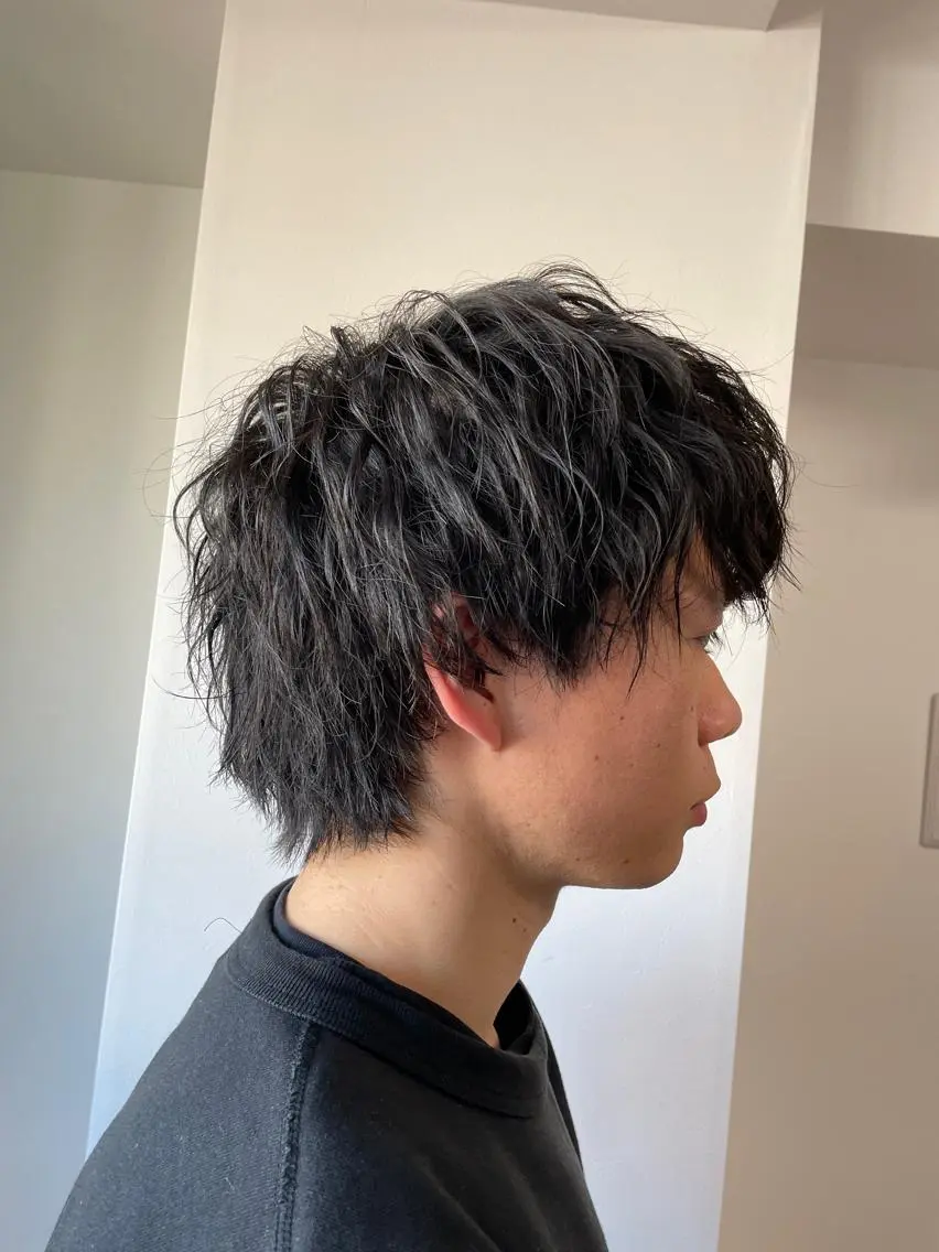 ショート パーマ メンズ メンズパーマ 波巻きパーマ 🌙19時以降通える メンズ専門 コーダイのヘアスタイル