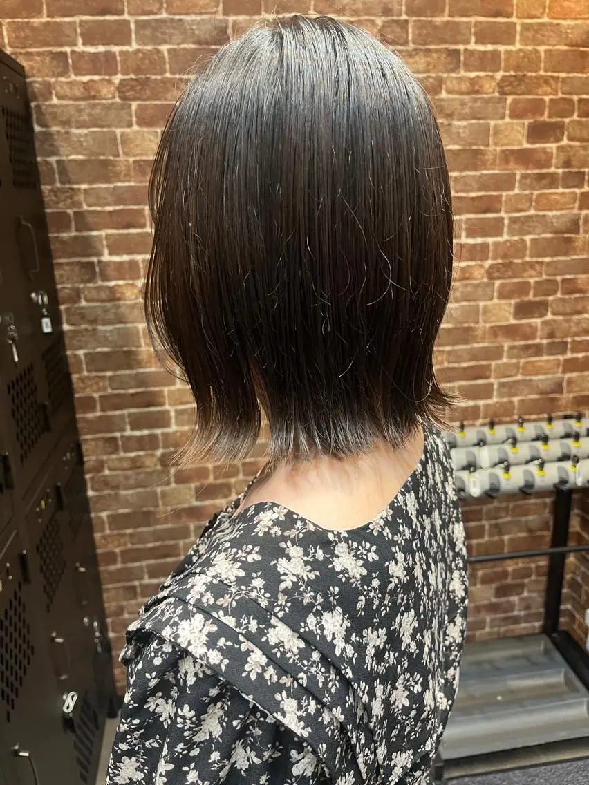 ショート カラー パーマ ヘアアレンジ メンズ キッズ ネイル アイブロウ メンズハイライト メンズパーマ ブラウンカラー ケアカラー 透明感カラー 久木原 ゆりのヘアスタイル