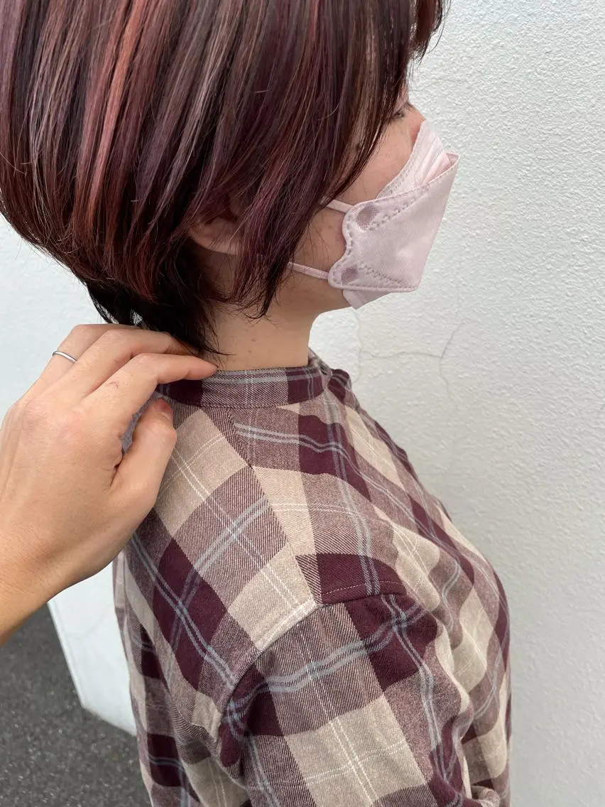 ショート ハイライト hair terra ce M奈良店のヘアスタイル