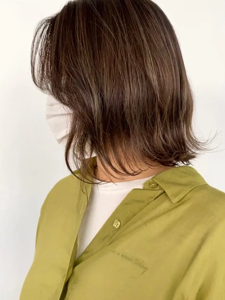 ミディアム カラー KOOKI スティードトーキョーのヘアスタイル