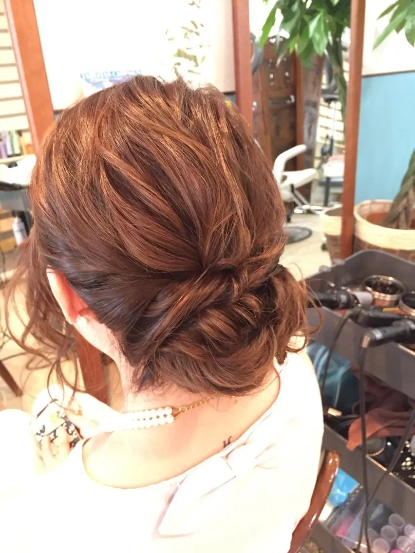 ミディアム セミロング ロング ヘアアレンジ 早朝✨ヘアセット 着付け/清水玲歌のその他イメージ