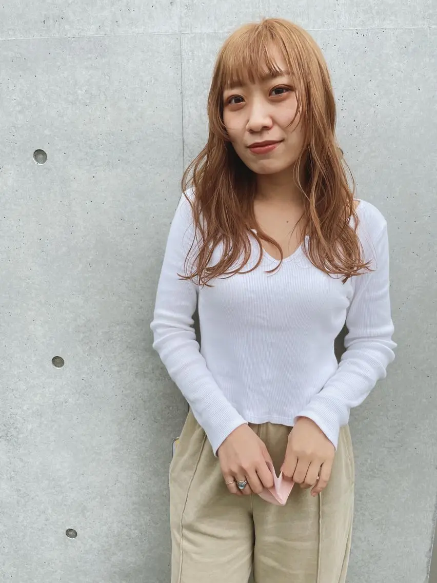 セミロング カラー ブリーチ ヘアカラー トリートメント センスをお届けします 大谷将生infpのヘアスタイル