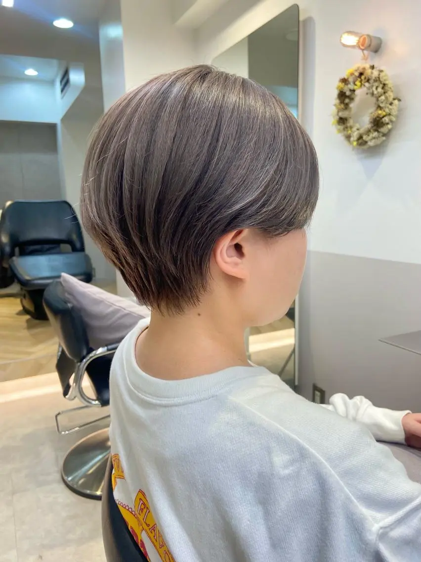 ショート カラー 山下夕月 ショート🫧ボブのヘアスタイル