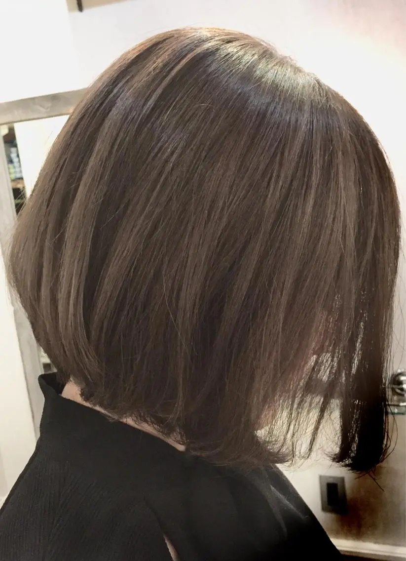 ショート カラー ハイライトカラー イルミナカラー ハイライト 髪質改善.縮毛矯正 ×韓国ヘアyukiのヘアスタイル
