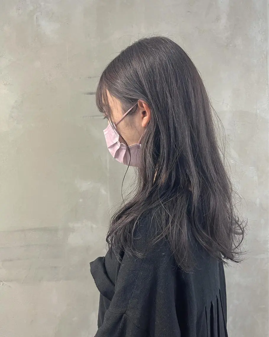 ロング カラー グレージュ 似合わせカット ハッシュカット/ハイ トーン/HIROKIのヘアスタイル