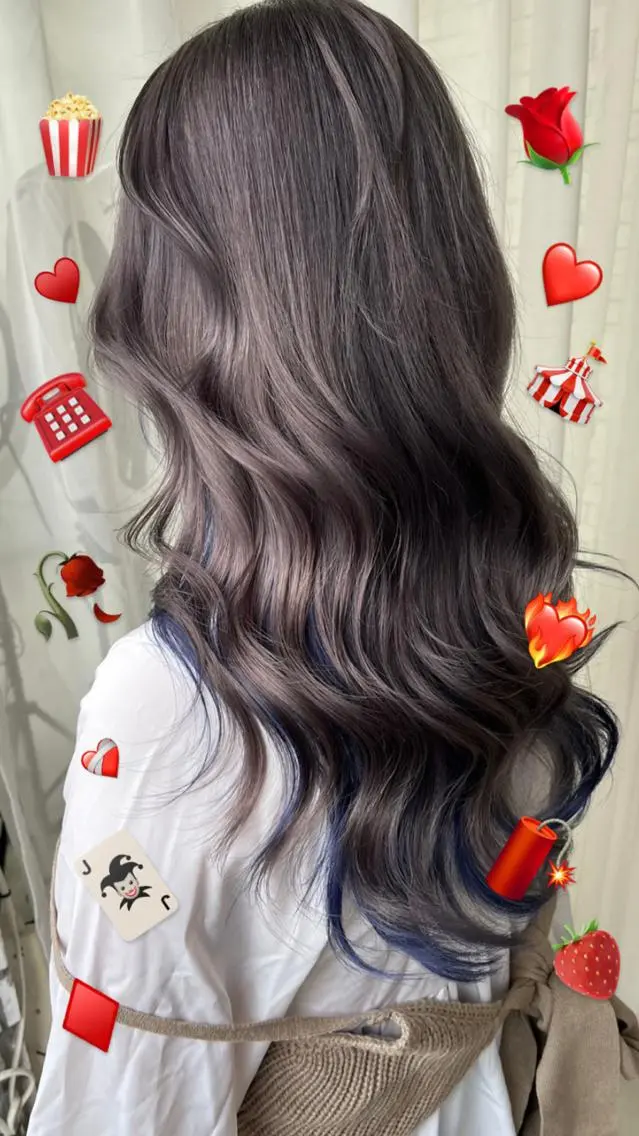 ロング ヘアカラー トリートメント 🌶F-CODE RINA🌶のヘアスタイル