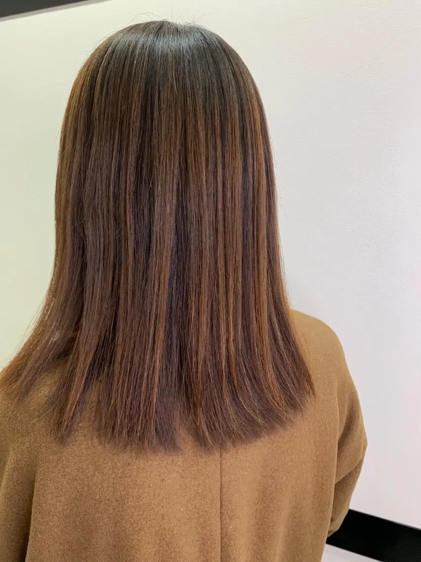 ミディアム 縮毛矯正 Itsuki .のヘアスタイル