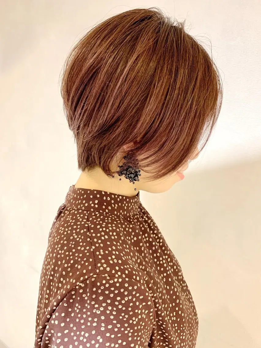 ショート カラー カット ヘアカラー 吉祥寺小顔×ショート 🍋宮本大輔🍋のヘアスタイル