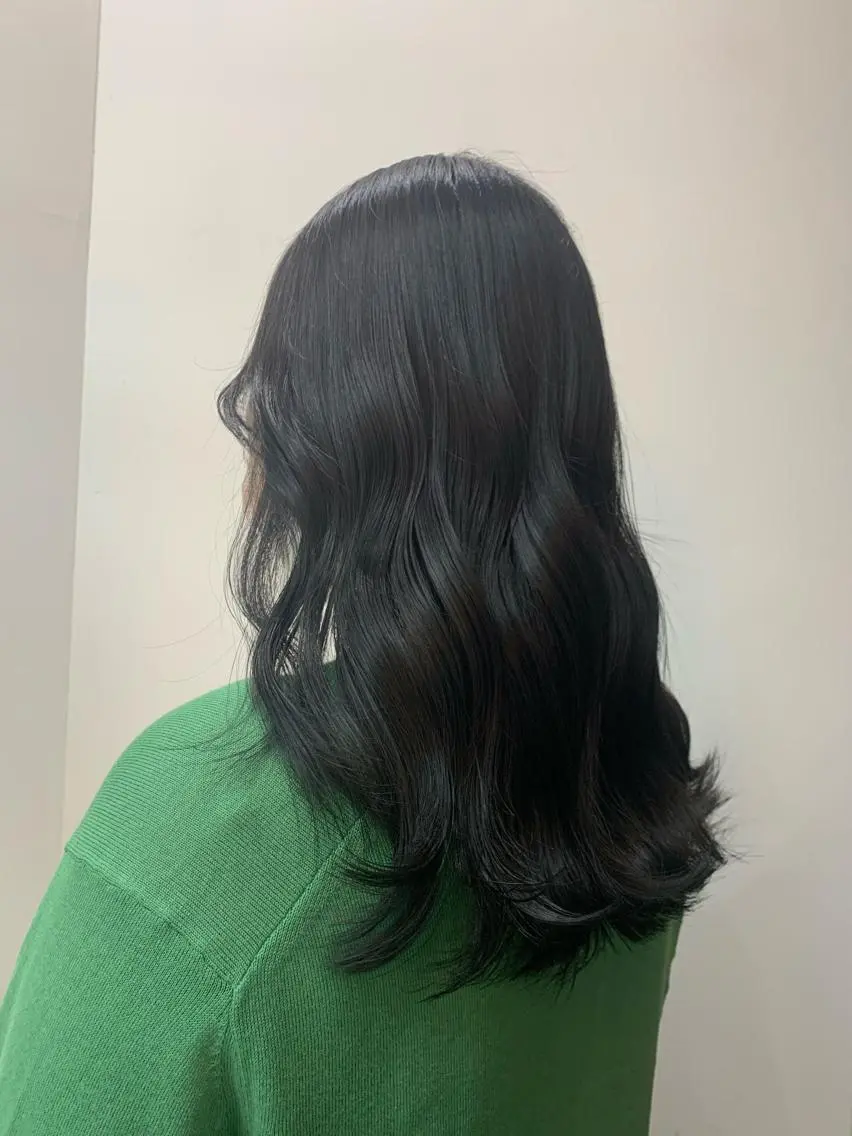 ロング カラー 🌷ラベンダーピンク 顔まわり🌷ねいろのヘアスタイル