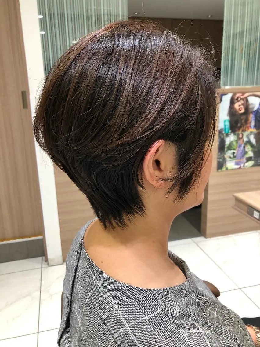 ショート カラー カット ヘアカラー トリートメント 大人女性のショート ・ボブ✂︎沼尻典祥のヘアスタイル