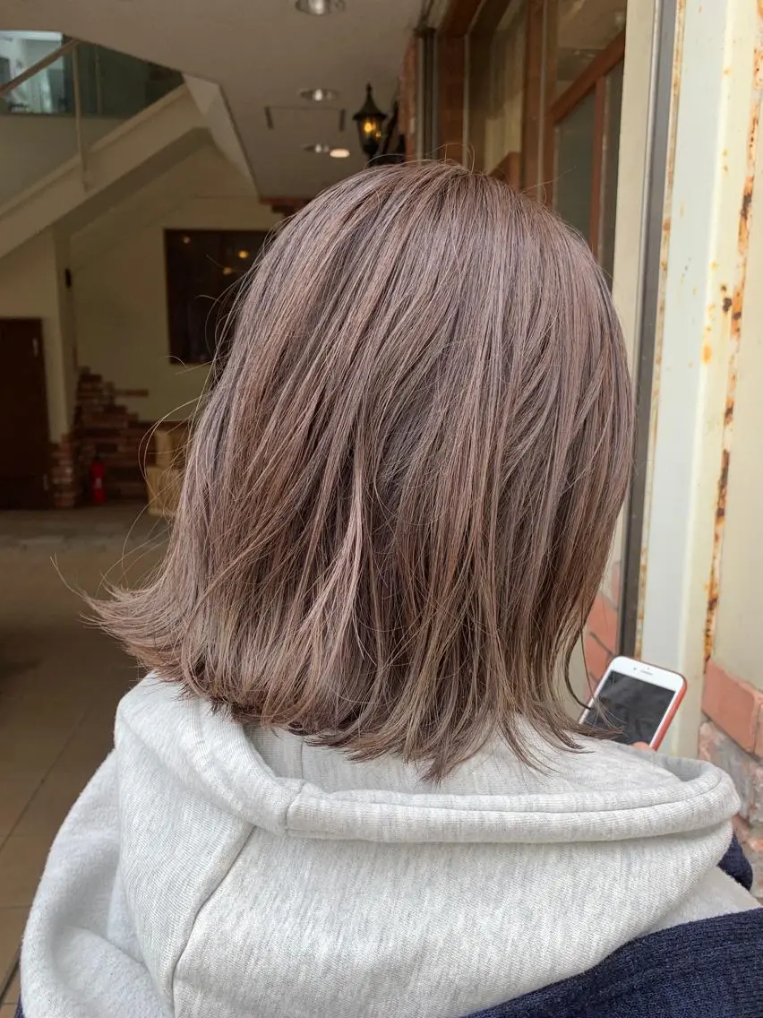 ショート カラー 髪質改善 艶髪🔵フセナオヤのヘアスタイル
