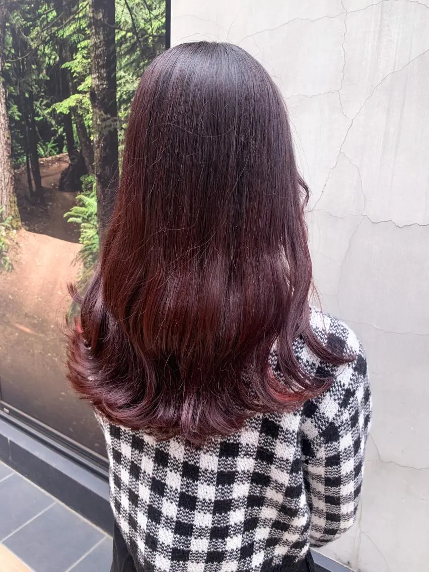 セミロング カラー ヘアアレンジ カット ヘアカラー トリートメント yuka .のヘアスタイル