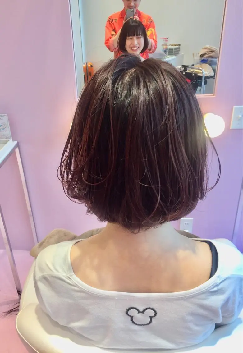 ショート カット ヘアカラー トリートメント 所渉/韓国レイヤー /ウルフカットのヘアスタイル