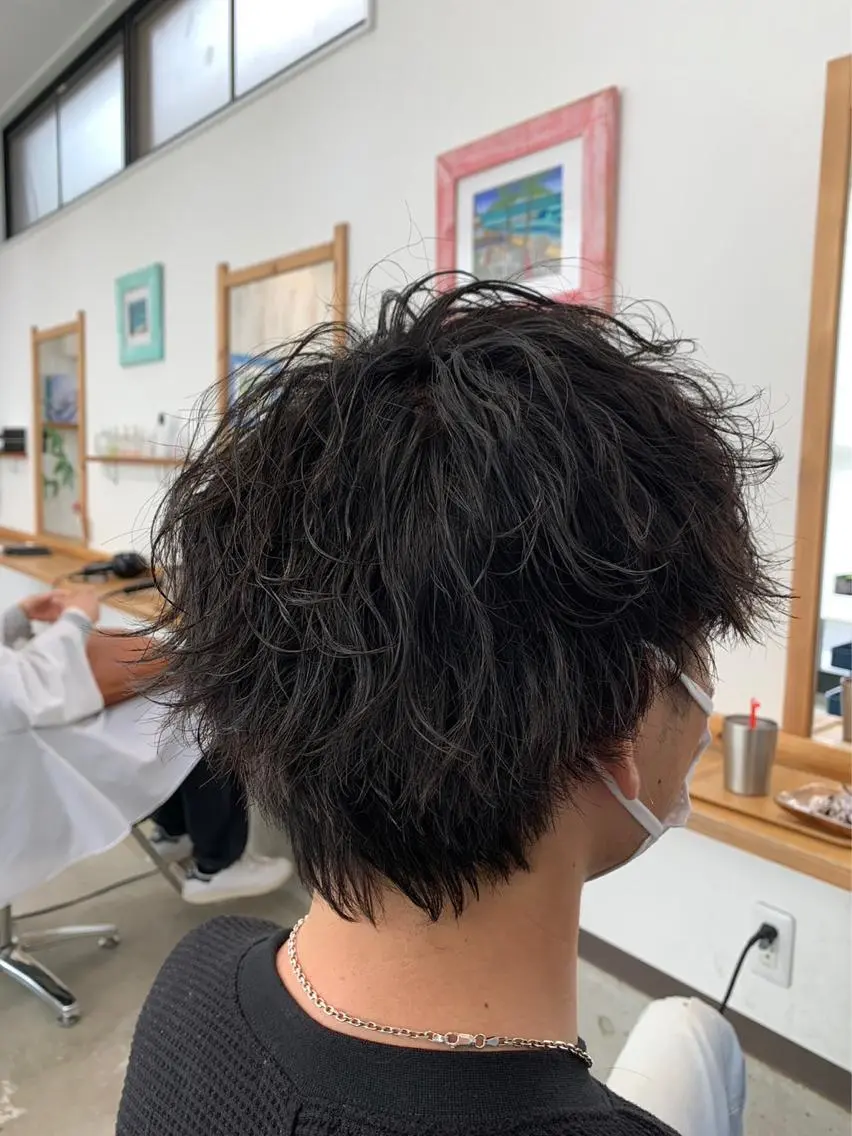 メンズ カット パーマ 石塚 リクのヘアスタイル