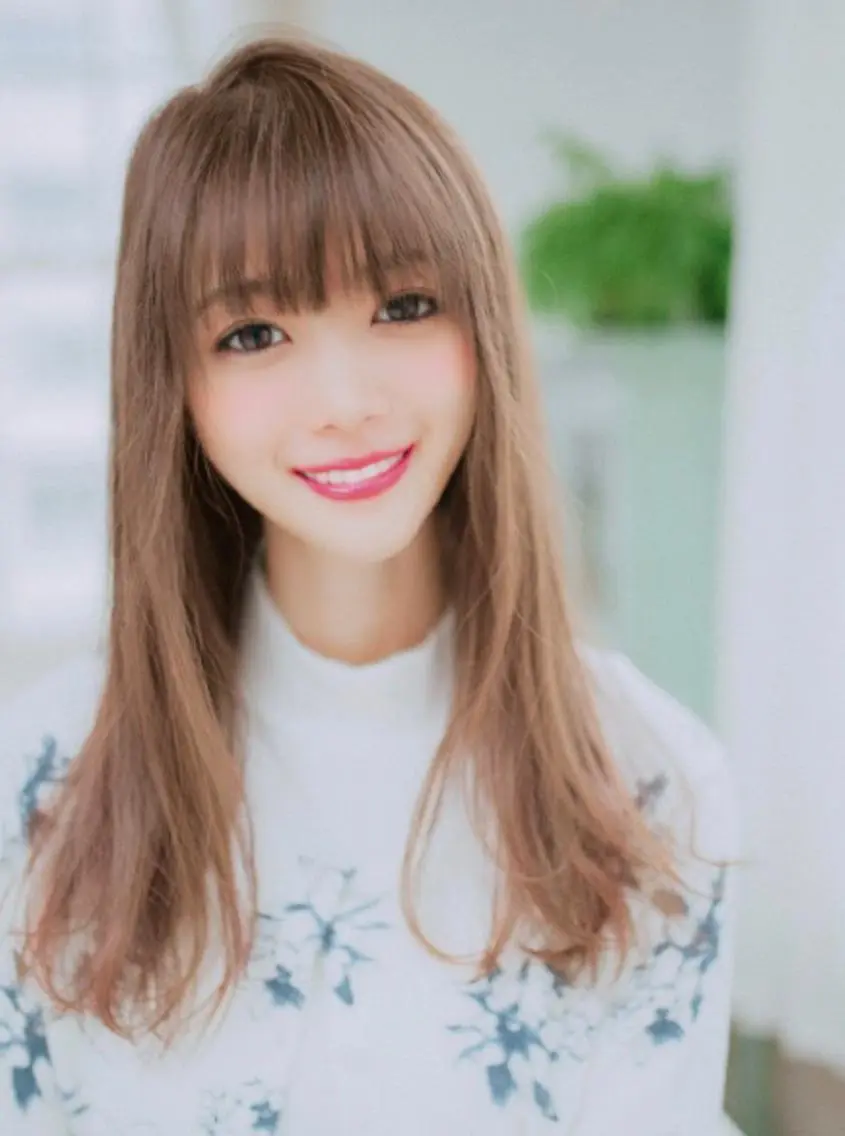 セミロング カラー ベージュカラー ヘアカラー トリートメント バレイヤージュ& 高発色カラー/市川のヘアスタイル