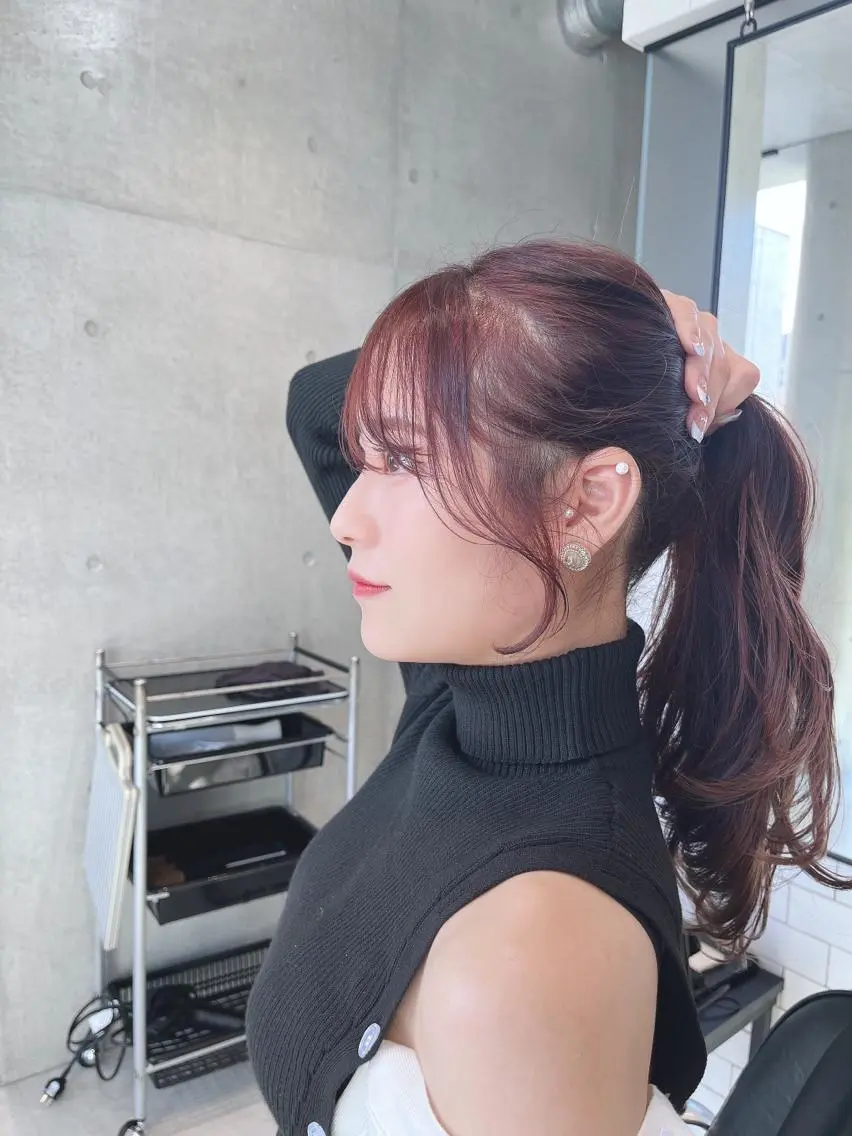 ロング カット ヘアカラー トリートメント 🌫️大人韓国ヘア 🌫️naoyaのヘアスタイル