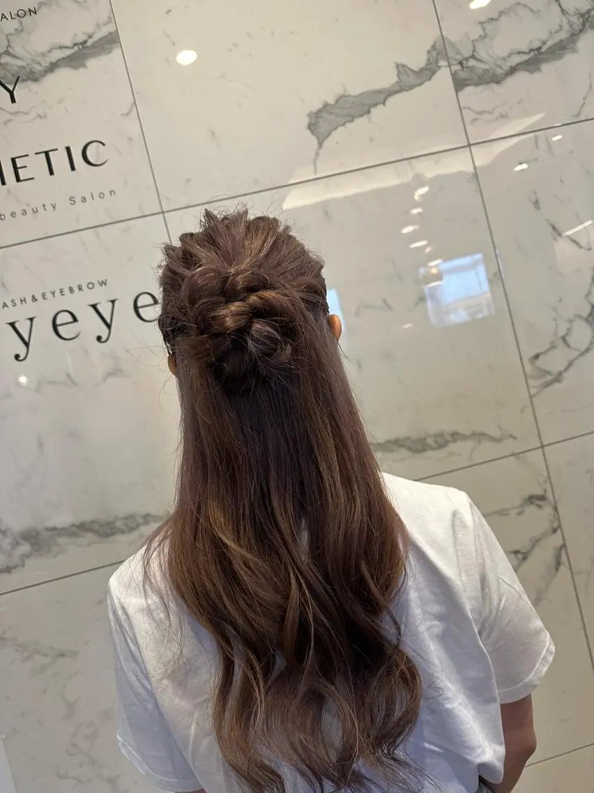 ロング ヘアセット arl 豊田店のヘアスタイル
