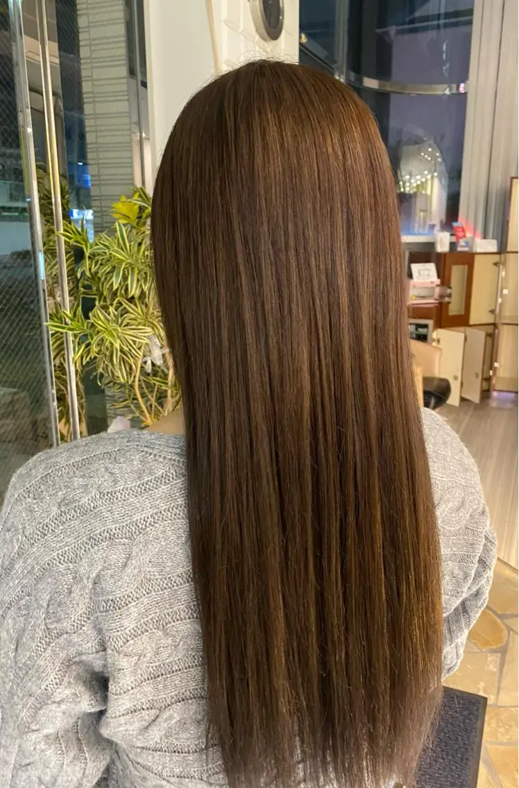 カラー ハイライトカラー サントス 芳美のヘアスタイル