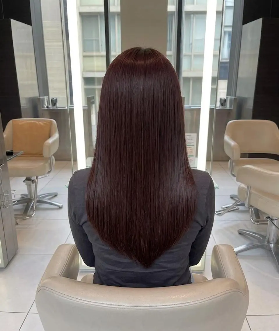 ロング カット 縮毛矯正 トリートメント 似合わせカット 銀座/アライ カズヤのヘアスタイル