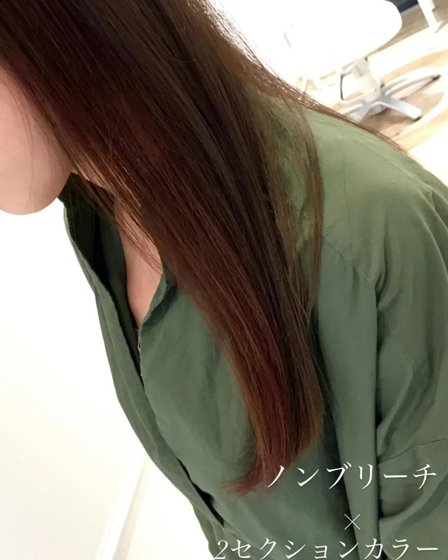 ミディアム カラー ブリーチ ハイライトカラー ブリーチなしカラー ハイライト 30･40代支持率◎ 白髪ぼかし/うる艶髪のヘアスタイル