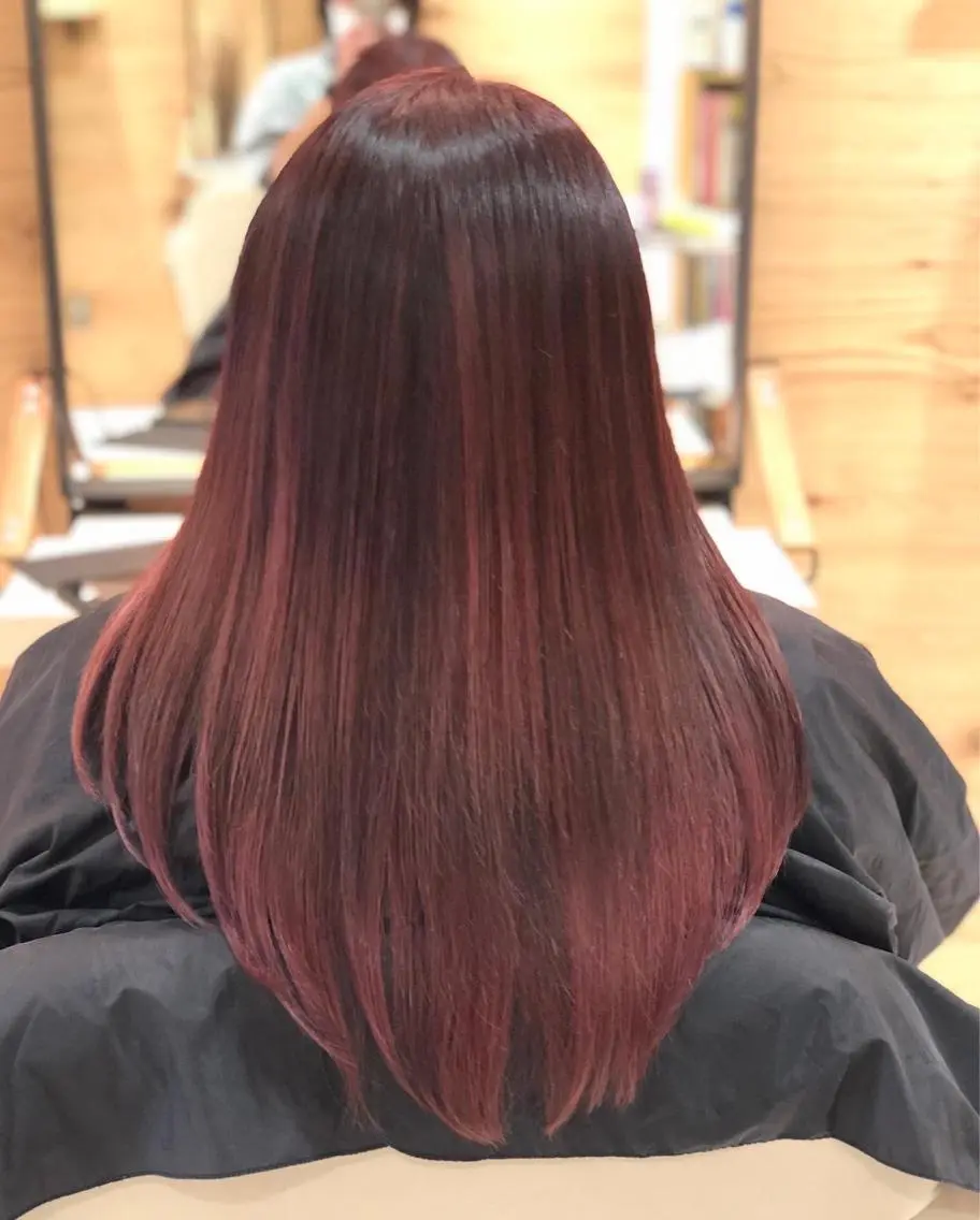 ロング カラー 坂元 智信のヘアスタイル