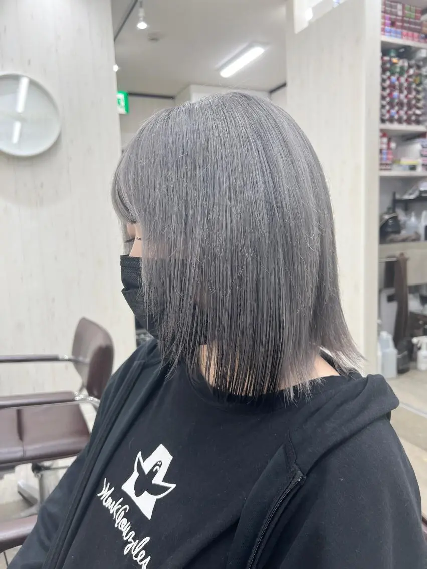 ミディアム カラー ヘアカラー TAKATO ✨ハイトーン✨のヘアスタイル