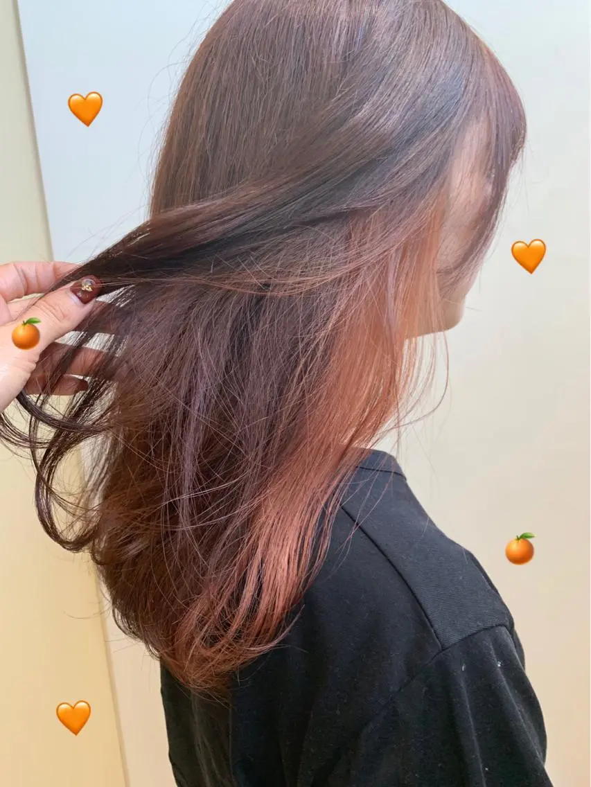 セミロング カラー 新宿駅近♡個室 ♡関口三都季🌜のヘアスタイル
