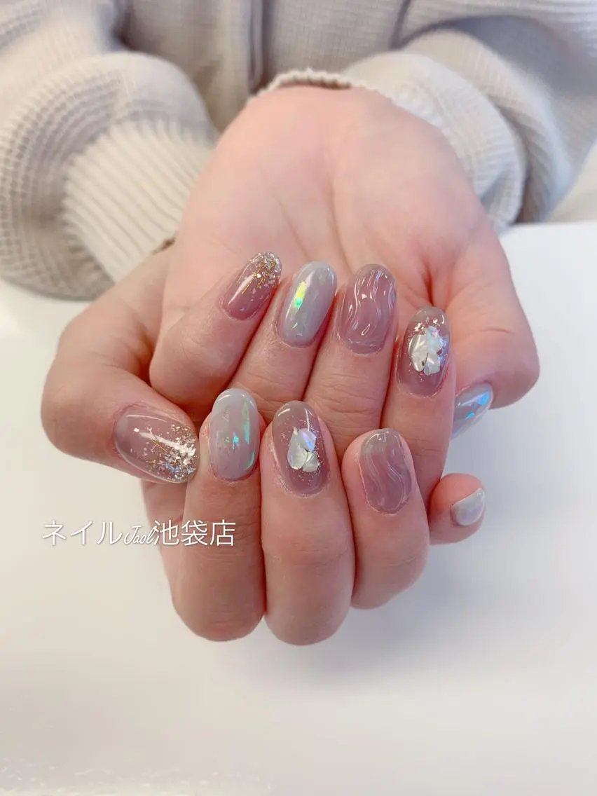 セミロング ネイルJaol 池袋のネイルデザイン