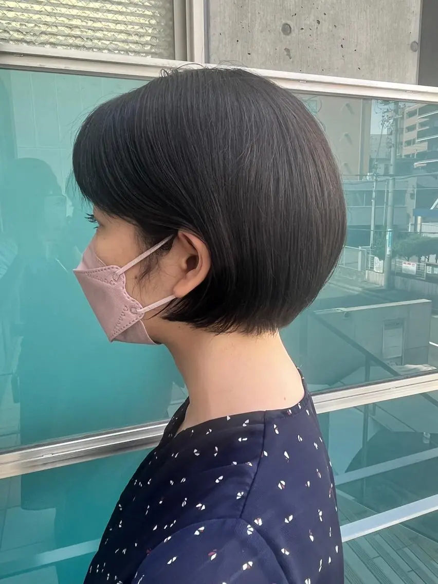 ショート カラー パーマ ヘアアレンジ メンズ キッズ ネイル マツエク・マツパ アイブロウ メンズパーマ ブラウンカラー ケアカラー 透明感カラー ピンクカラー 久木原 ゆりのヘアスタイル